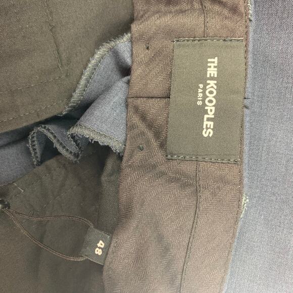 THE KOOPLES Size 32 Blue Wool Zip Fly Dress Pants - Picture 5 of 6